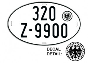 "buy german license plate"