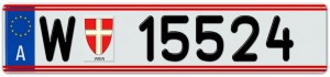 "austrian license plate"