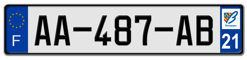 France License Plates Font Clevernano