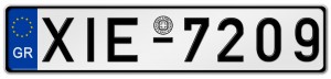 "greek license plate"
