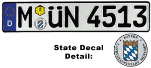 custom German license plates