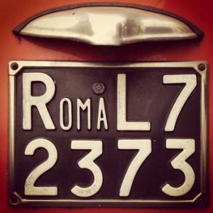 "replica italian license plates"