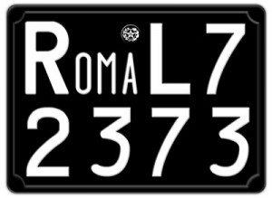"italian replica license plates"