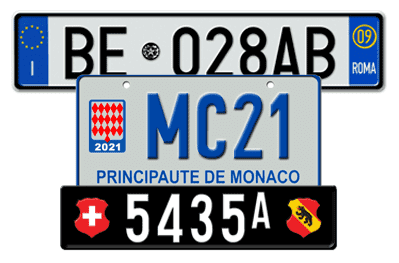 car registration plates