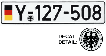 Germany License Plates 