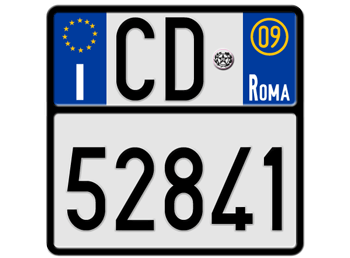 GB 479 MF, Volkswagen Polo (Pordenone) License plate of Italy