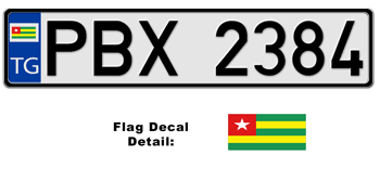 Togo License Plates 