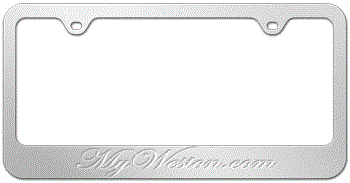 CHROME DIAMOND ENGRAVED PROMO FRAME 01