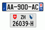 European License Plates, Authentic European Plates