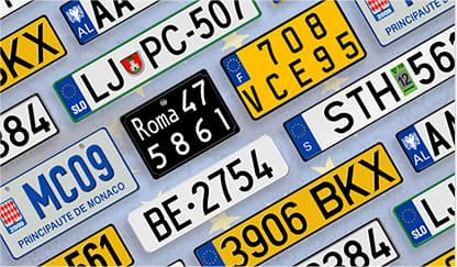 European License Plates
