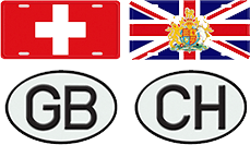 Flar or Oval id License Plates