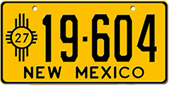 Samples of License Plates with Painted Finish
