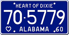 Samples of License Plates with Reflective Finish