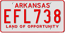 Samples of License Plates with Reflective Finish