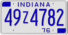 Samples of License Plates with Reflective Finish