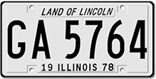 Samples of License Plates with Reflective Finish