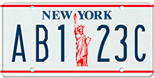 Samples of License Plates with Reflective Finish